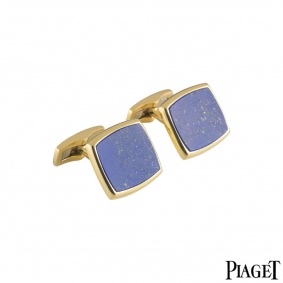 Piaget Yellow Gold Lapis Lazuli Cufflinks Piaget Yellow Gold Lapis Lazuli Cufflinks